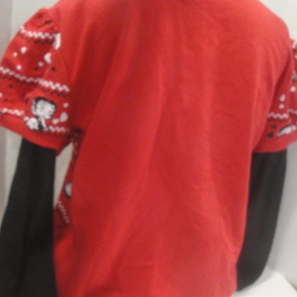 Betty Boop Full Zip Jacket with 2 front pockets thermal sleeves Junior S… - Picture 5 of 14